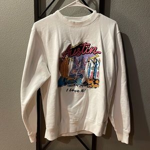 Brandy Melville John Galt Austin I Love It sweatshirt